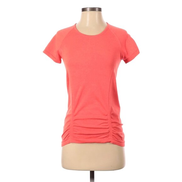 Athleta Bright Coral Momentum Seamless Tee - Picture 1 of 2